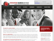 Tablet Screenshot of executivesearchdefined.com